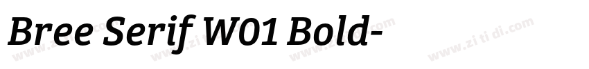 Bree Serif W01 Bold字体转换